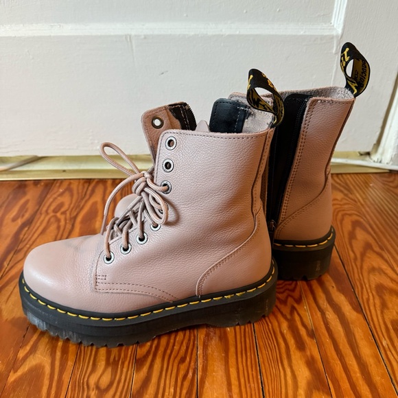 Dr. Martens Jadon lll Boots Vintage Taupe Pisa - Picture 3 of 5